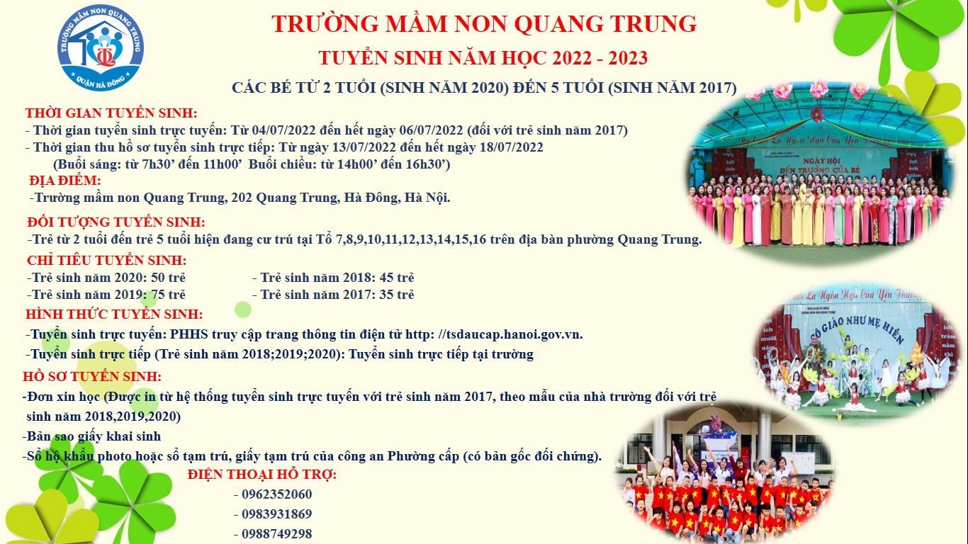 Ảnh Tuyển Sinh năm học 2022 2023